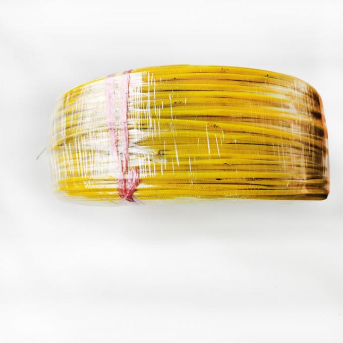 黄色いガラス繊維の絶縁材が付いている1.29mm*2 Kのタイプ熱電対延長ケーブル